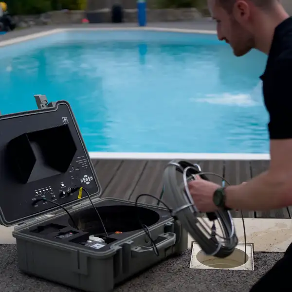 inspection via materiel video piscine gers fuites